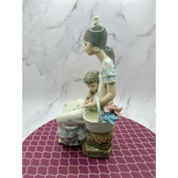 LLADRO Gypsies 9" Tall Pinwheels Figurine 4993 Glossy Mother Son RETIRED MINT - Picture 5 of 17